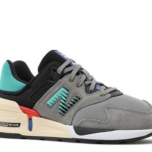 New Balance MS997JEB Gray and Teal Athletic Shoes